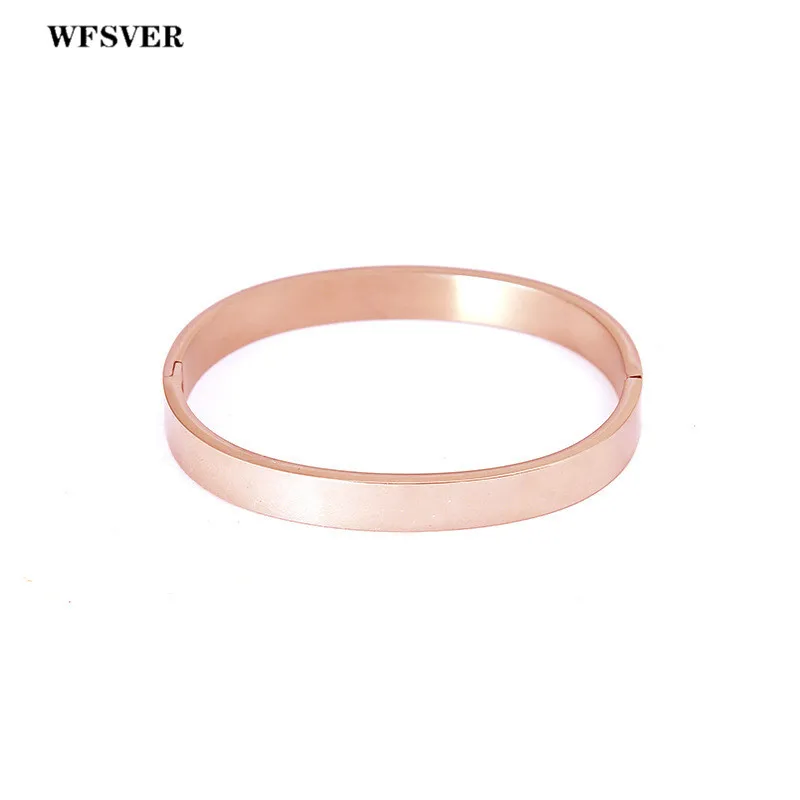 WFSVER золото/серебро/розовое золото нержавеющая сталь браслет на запястье Пара