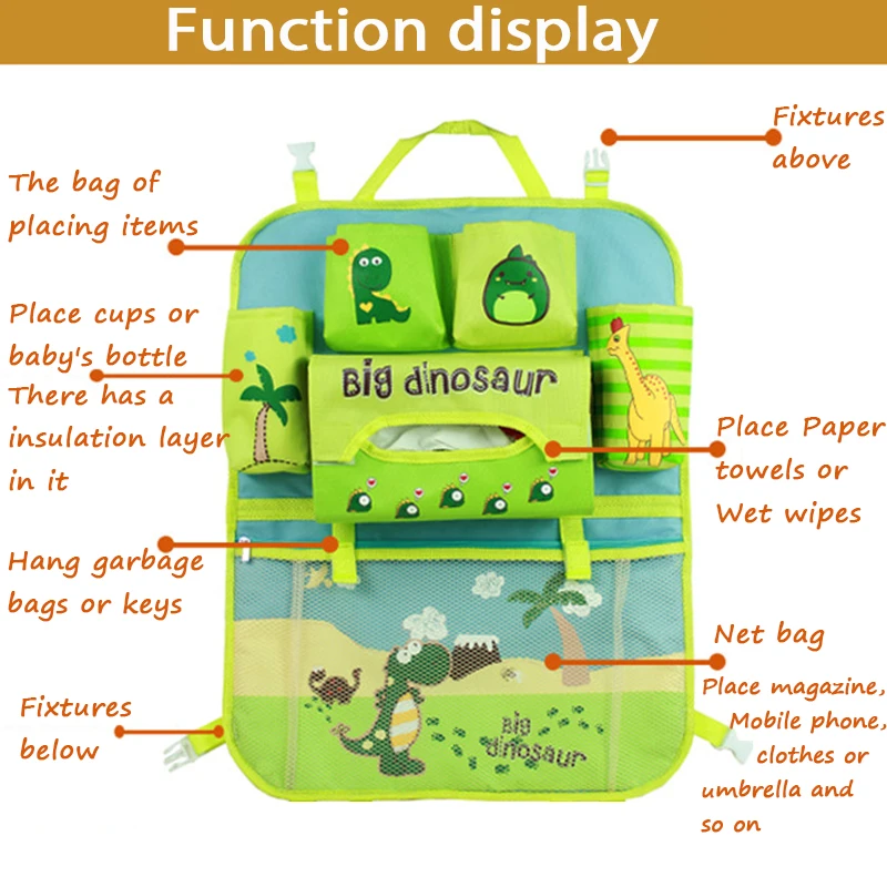 ZDPARTS Мультяшные чехлы-органайзеры на заднее сиденье автомобиля для Opel Astra J G Insignia