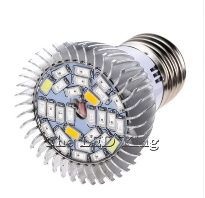 1X полный спектр 5730 E27 28W 28 SMD СВЕТОДИОДНЫЙ Grow светильник 220V 110V лампа для