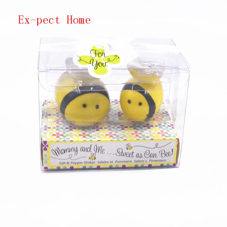 50 комплектов Керамические шейкеры для соли и перца Honeybee mommy and me в форме пчелы cruet