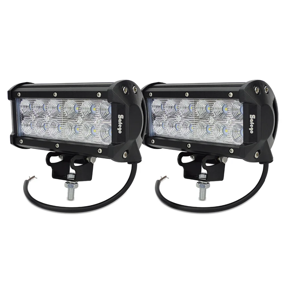 2 шт. 7 дюймов 36 Вт Светодиодный рабочий свет бар прожектор внедорожный для