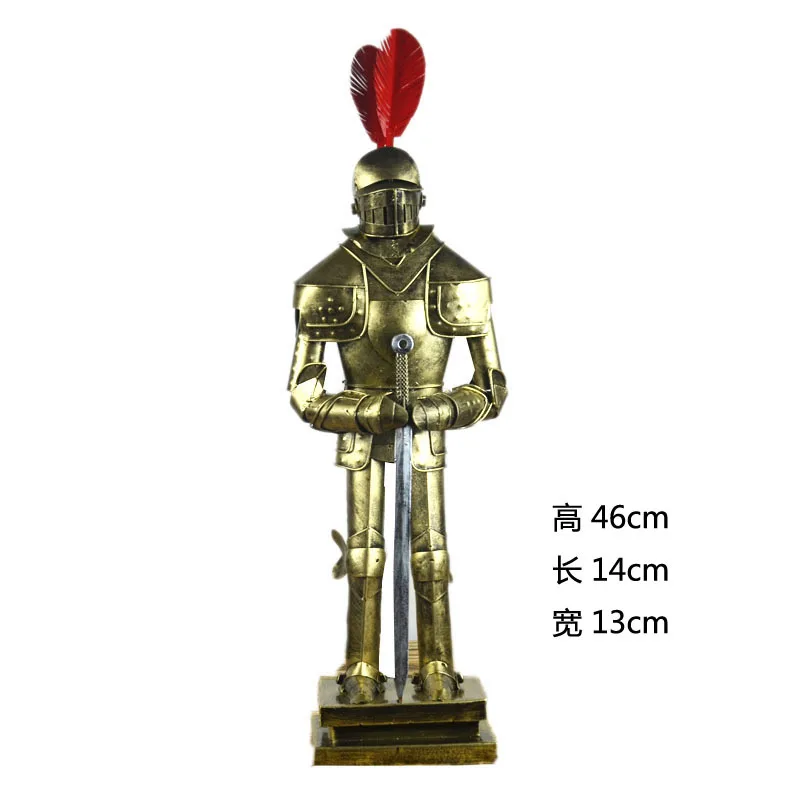 Барный орнамент Броня среднего возраста железная модель римского воина Ретро