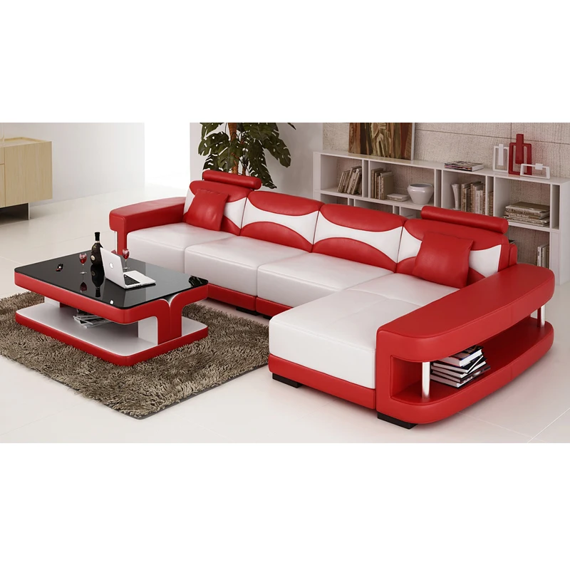 Оптовая продажа мебель для гостиной угловой кожаный диван 7-местный секционный |