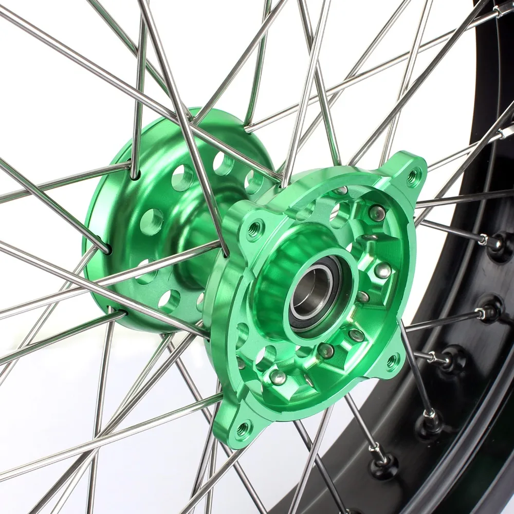 Ступица колеса BIKINGBOY 3 5*17 &quotMX Supermoto 36 спиц для KAWASAKI KX250F KX450F 06 07 08 09 17 KX125 KX250 13|Обода| |
