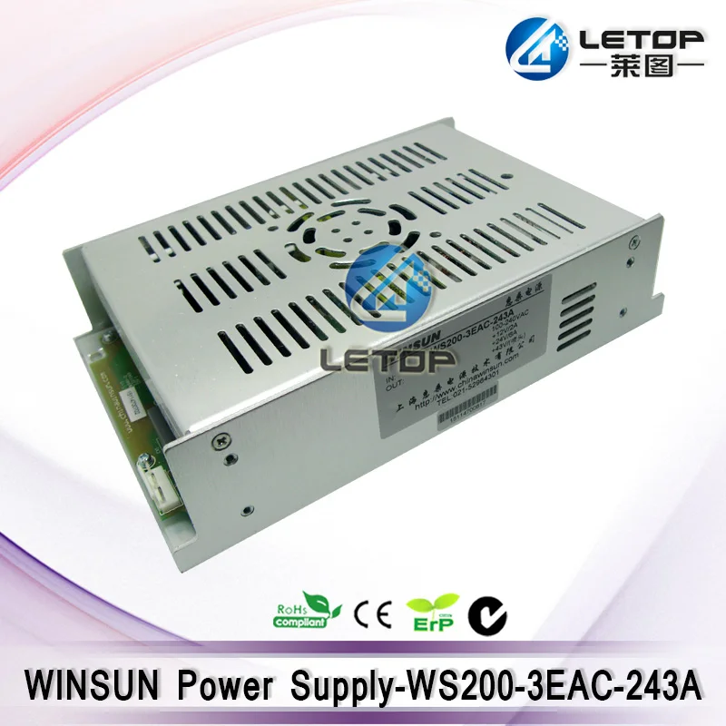WINSUN блок питания WS200-3EAC-243A 12v 24v 43v для Allwin Gongzheng принтера Галактики | Компьютеры и