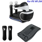 Зарядная подставка PSVR, 4 в 1, Стыковочная станция для PSVR, Стыковочная подставка для очков виртуальной реальности, держатель для процессора PSVR