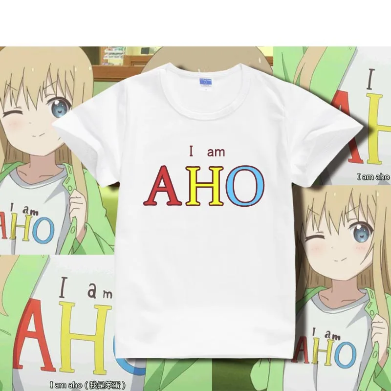 

New Yuruyuri Toshinou Kyouko Cosplay T-shirt Summer Anime Cotton Short Sleeve Tees