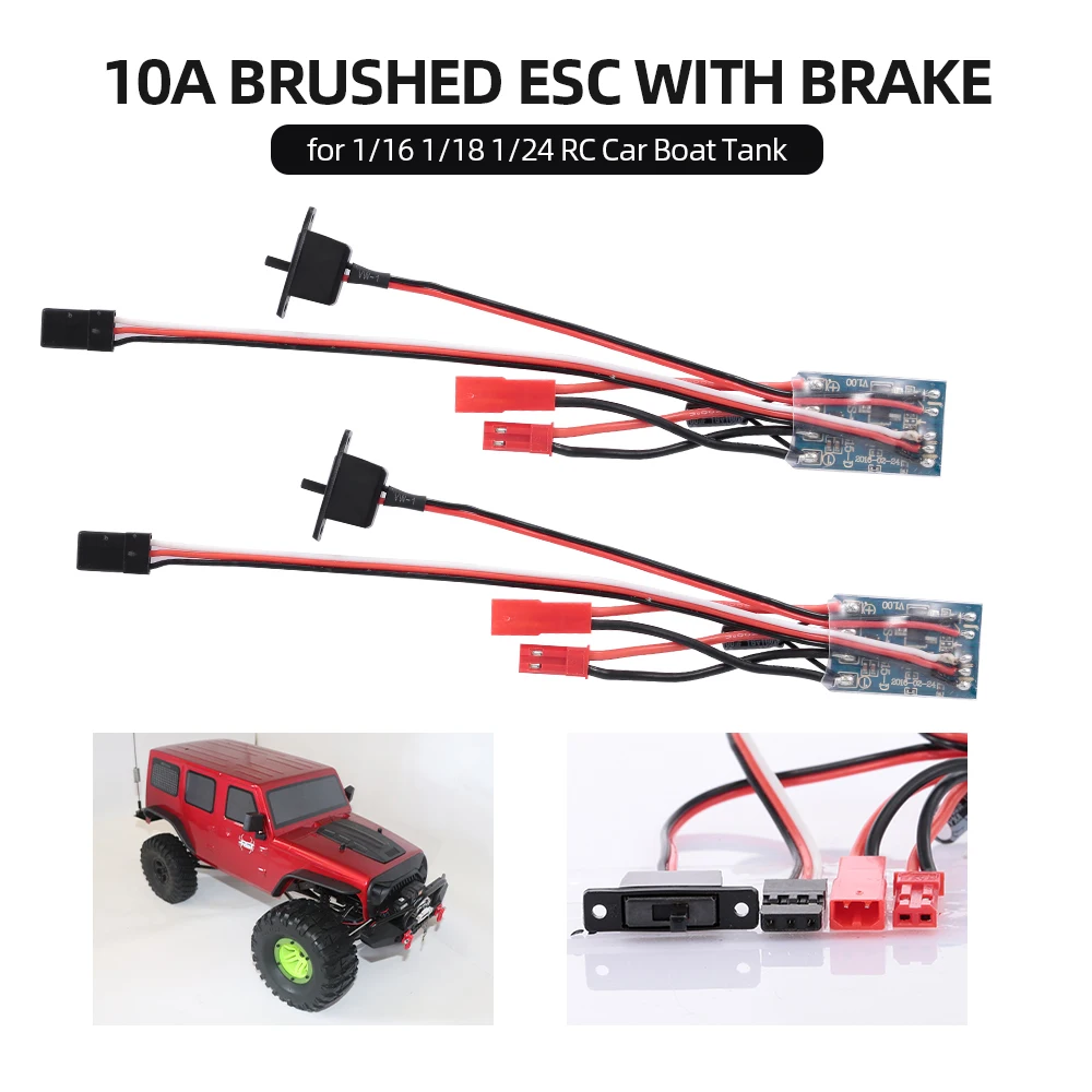 2S 10A матовый ESC электронный контроллер скорости RC автомобиль обновление часть с 5
