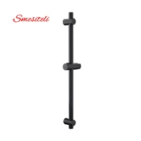 smesiteli wholesale matte black finish stainless steel abs plastic sliding bar shower bar shower head holder bathroom bar