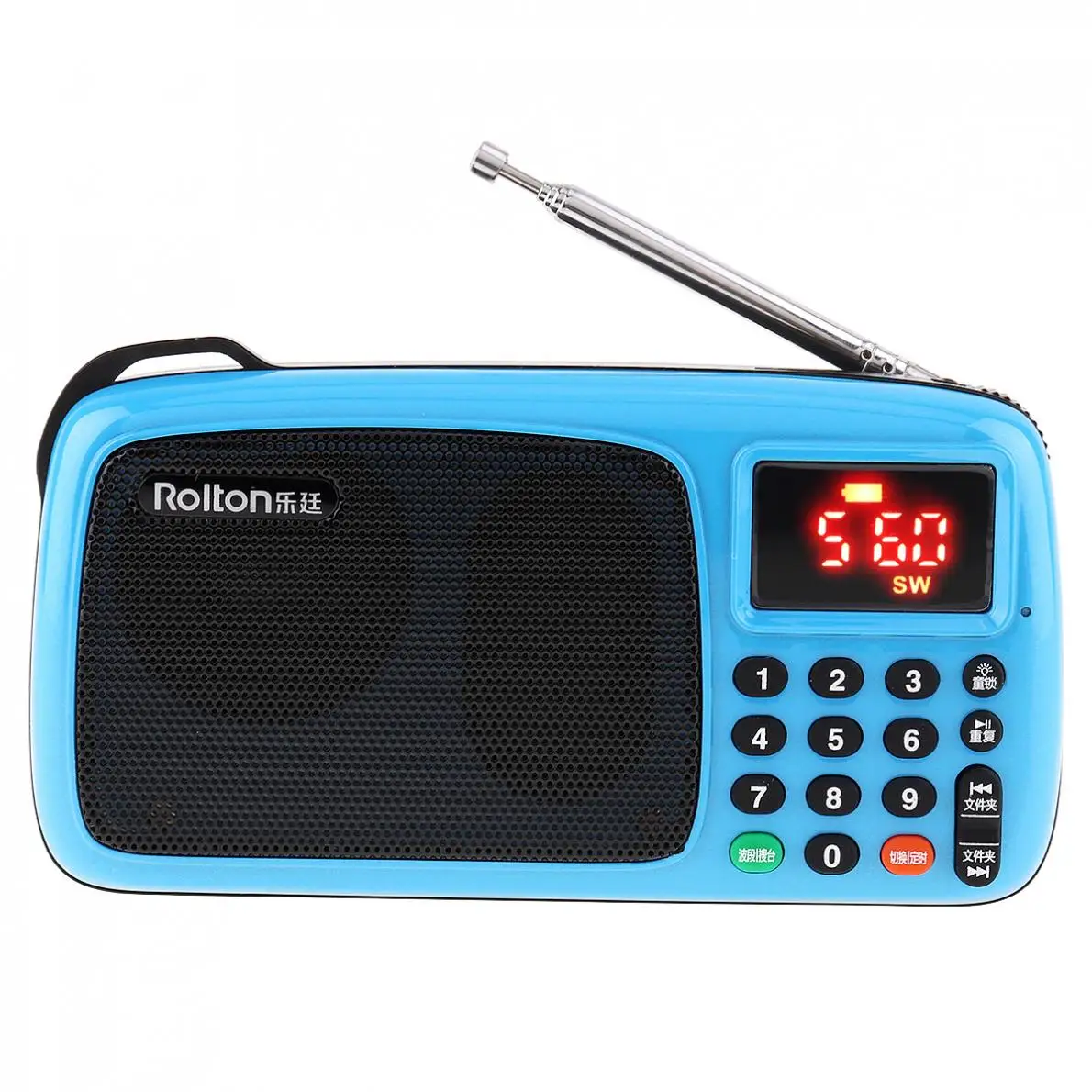 Портативный мини fm-радио Rolton, dab радио, портативный am FM radyo музыкальный плеер, динамик, TF карта, USB для телефона, светодиодный дисплей