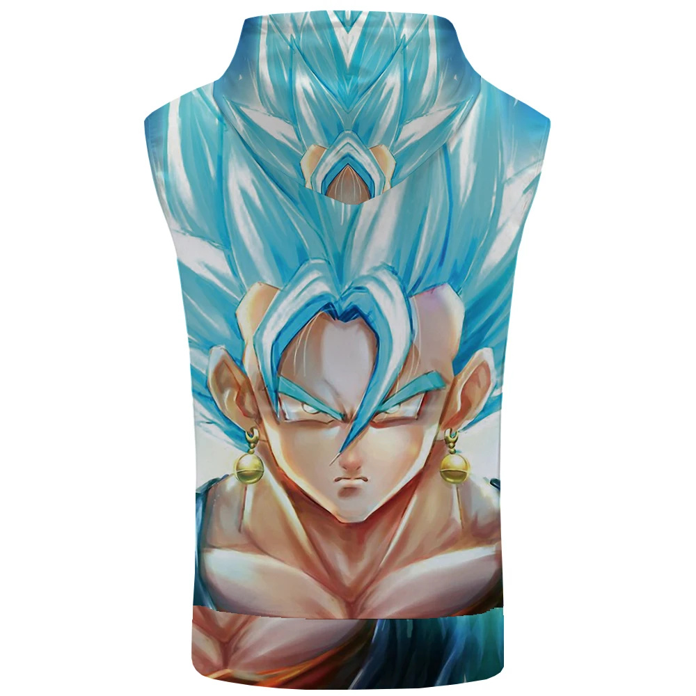 KYKU бренд Dragon Ball топ с капюшоном Goku Лето Готический Бодибилдинг персонаж Майка
