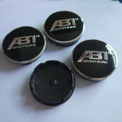 4pcs 4 шт. 56 мм ABT СПОРТ эмблема значок Логотип Центральная втулка колеса автомобиля крышки обода Крышка Ремонт 5JA601151A - Цвет: 4pcs