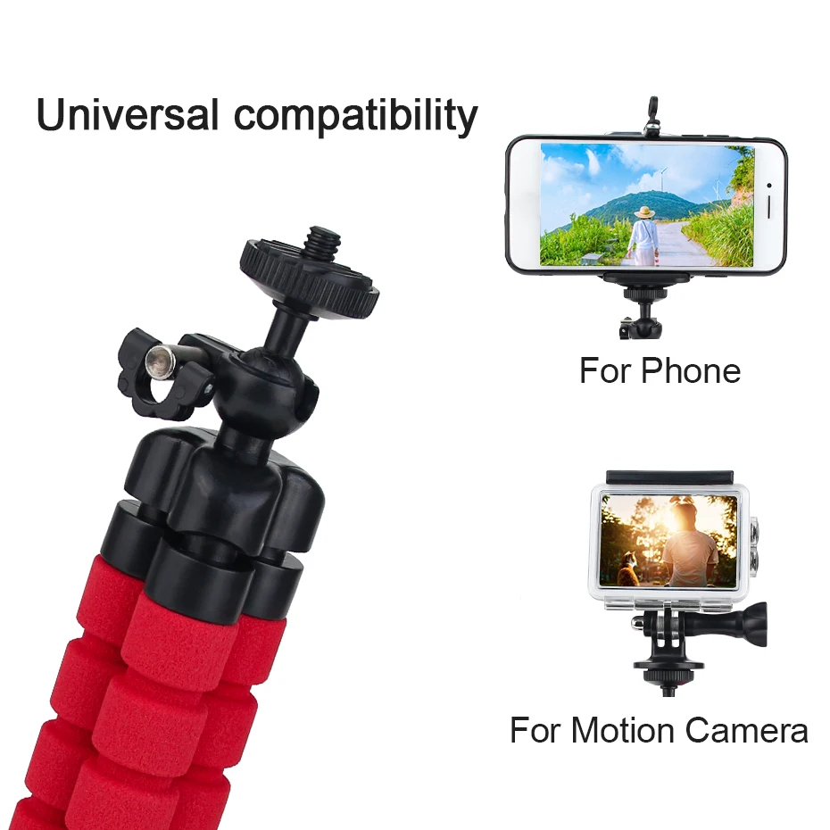 Мини Гибкий губчатый штатив Осьминог для iphone Gorillapod смартфона мини телефона