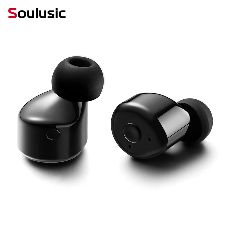 Беспроводные Bluetooth наушники Soulusic TWS T1 невидимые стереонаушники CSR 4 1 бизнес для