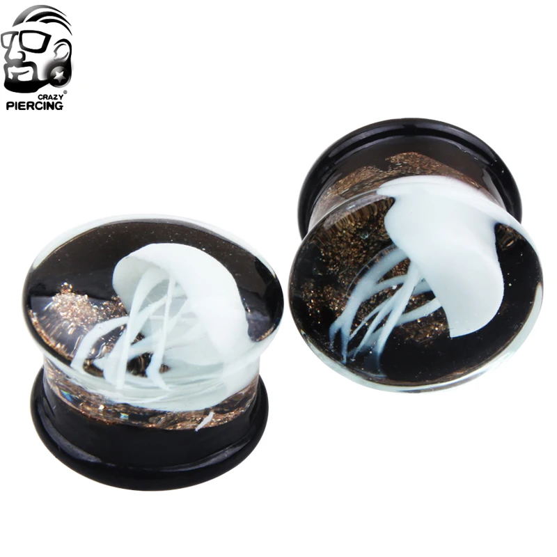 Новый продукт 8 мм 16 стеклянные серьги для ушей ювелирные изделия пирсинга тела