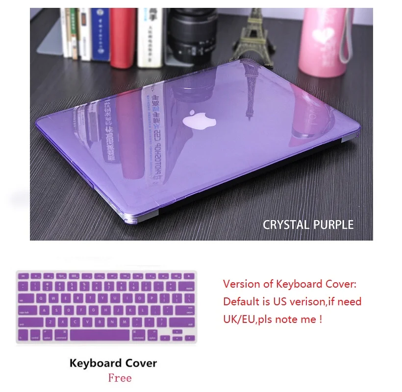 Прозрачный чехол для ноутбука с клавиатурой Apple Macbook Pro Retina Touch Bar & ID Air 11 6 12 13 3 15 4