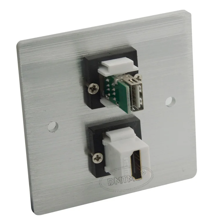 Алюминиевая настенная пластина с HDMI USB и поддержкой DIY|wall plate|wall plate hdmiusb hdmi wall |