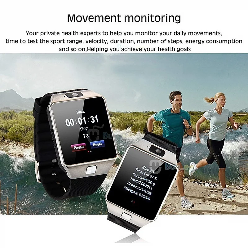 Умные часы YTOM DZ09 с Bluetooth умные цифровые мужские 2G GSM SIM TF карта камера для iPhone Samsung