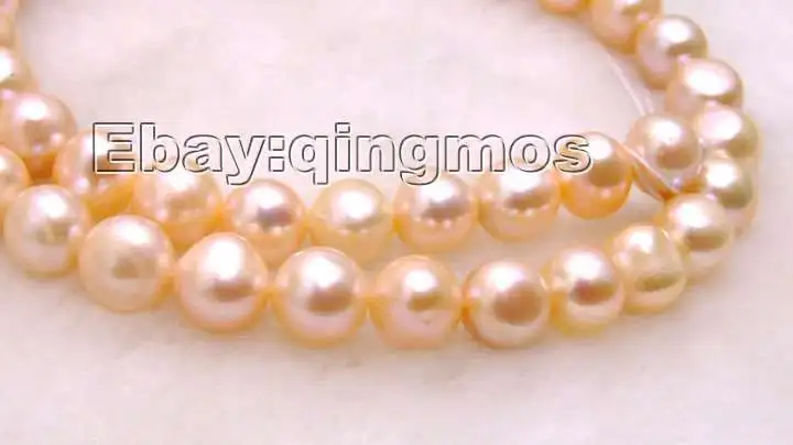 Бусины Из Натурального пресноводного жемчуга диаметром 9-10 мм 14 дюймов |