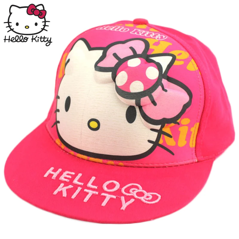Hello kitty 2019 Детские летние шапки фирменные Бейсбол кепки кот Милый ребенок уличные
