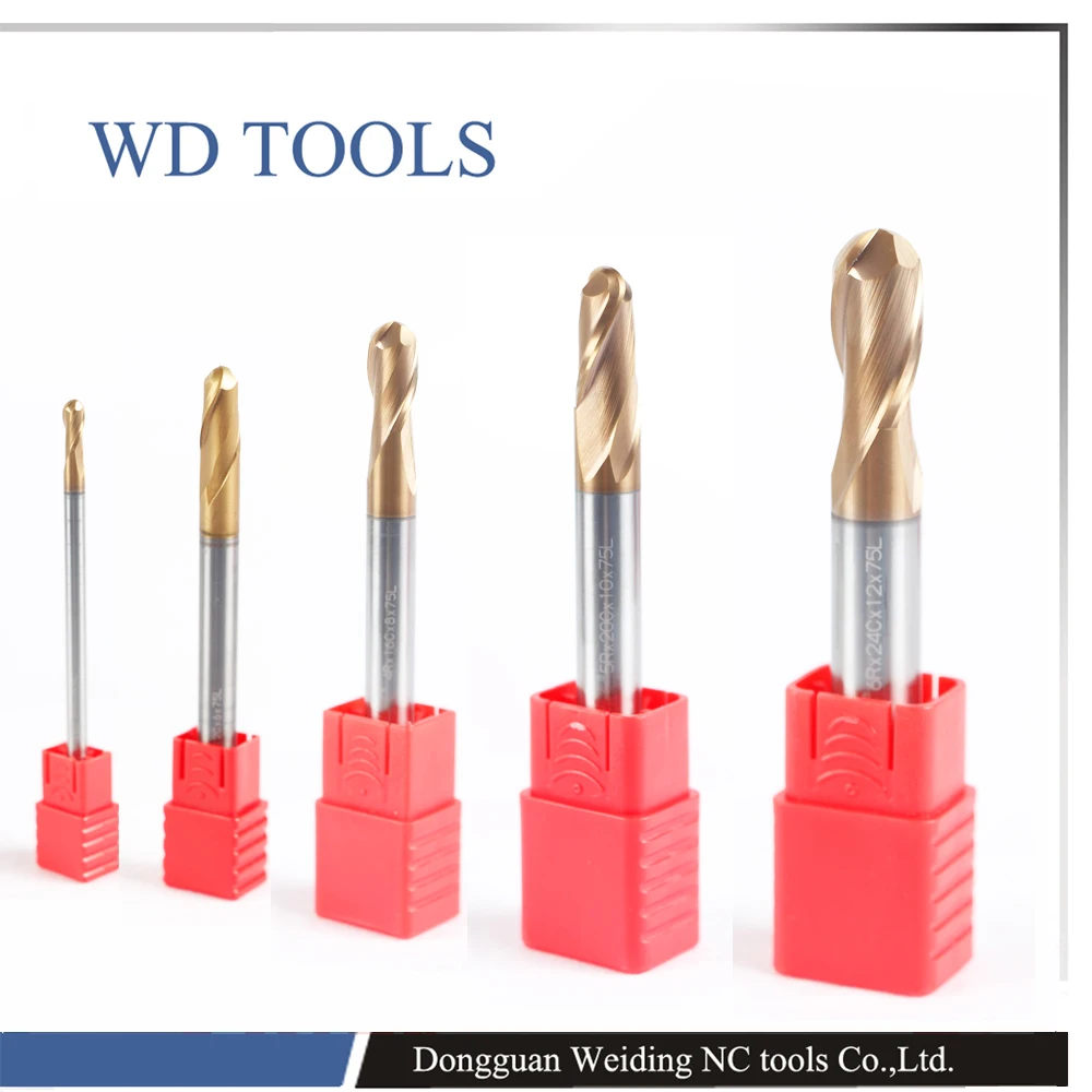 

R8.0X100LX16D PTHK end mill for precise finishing hardened steel in high speed ball nose end mill