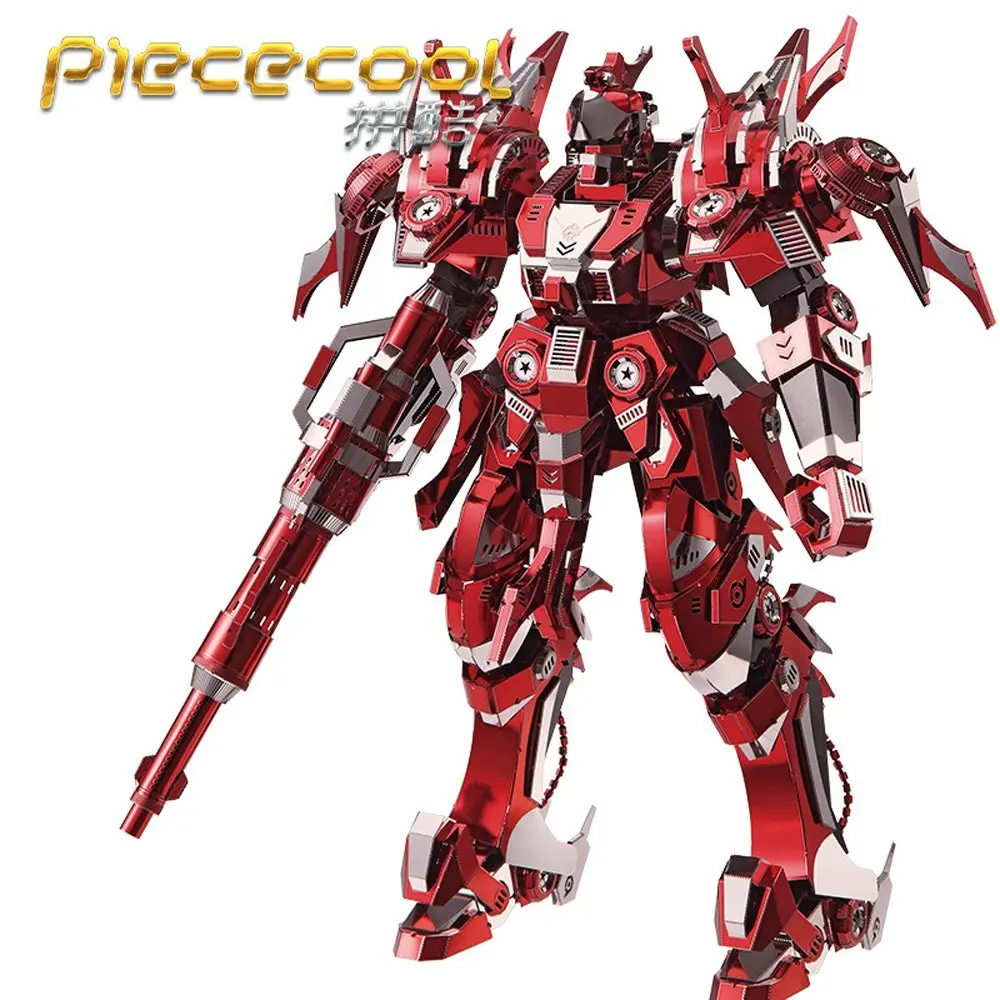 Piececool 3D металлическая головоломка красный Гром издание рыцарь доспехи модель
