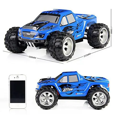 Wltoys A979 Вихрь 2,4 г 1:18 Масштаб 4WD Электрический Monster Truck Мини Savge Мини RC игрушечных автомобилей подарок RTR