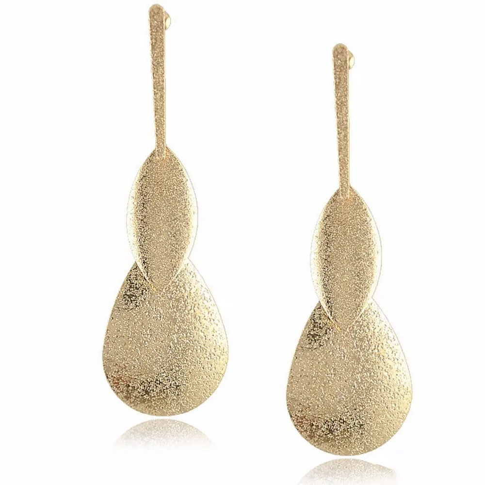 Винтажные металлические серьги с одной цепочкой круглые и квадратные круглой