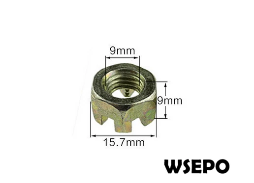 Качество OEM! 6-угловая гайка для газового двигателя 170F(7HP) или 170F/173F 4 ~ 5HP дизельный