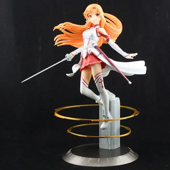 Меч искусство онлайн фигурки Asuna кукла Сан модель игрушки ПВХ 21 см с цветной
