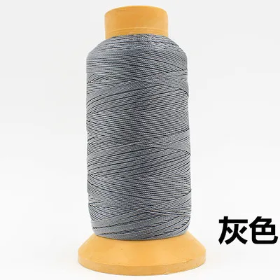 Grey 3 шт./лот 210D/6 0,5 мм высокопрочная нейлоновая швейная нить 500 м/катушка для обивки на открытом воздухе рынок драпировки Бисероплетение багажа - Цвет: Grey
