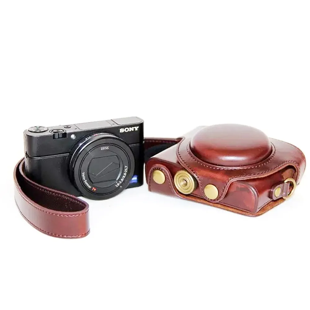 Чехол из искусственной кожи для цифровой камеры Sony RX100VII M7 RX100VI M6 RX100V M5 RX100VA M5A RX100IV M4