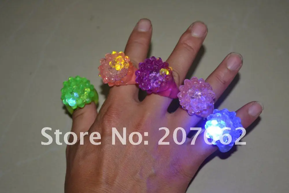 5 шт./лот белый свет мягкое светодиодное кольцо с жевательной резиной светящееся