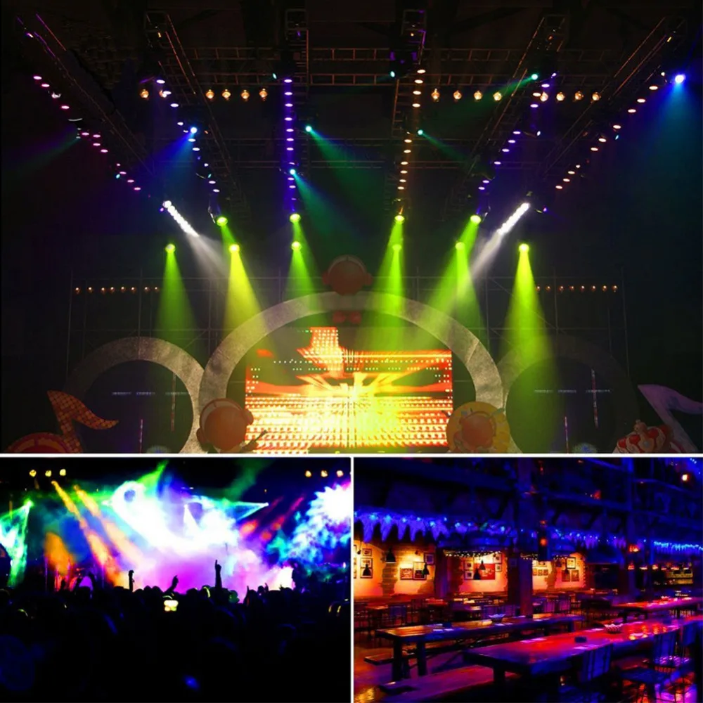 72 Вт 36LED пульт дистанционного управления RGB сценический свет DJ Вечеринка Диско