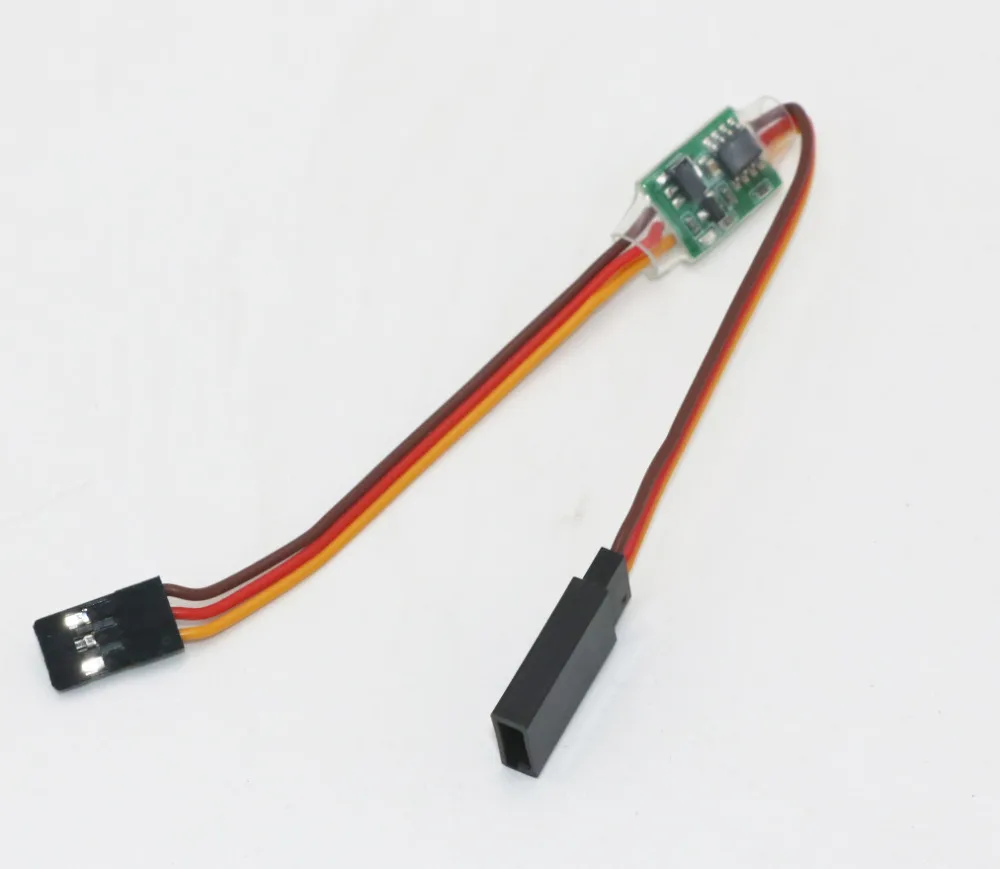 3.6V 24V Servo Signal Reverser Support High Voltage Compatible for All JR Futaba Aeroplane V Tail|Детали и аксессуары| |