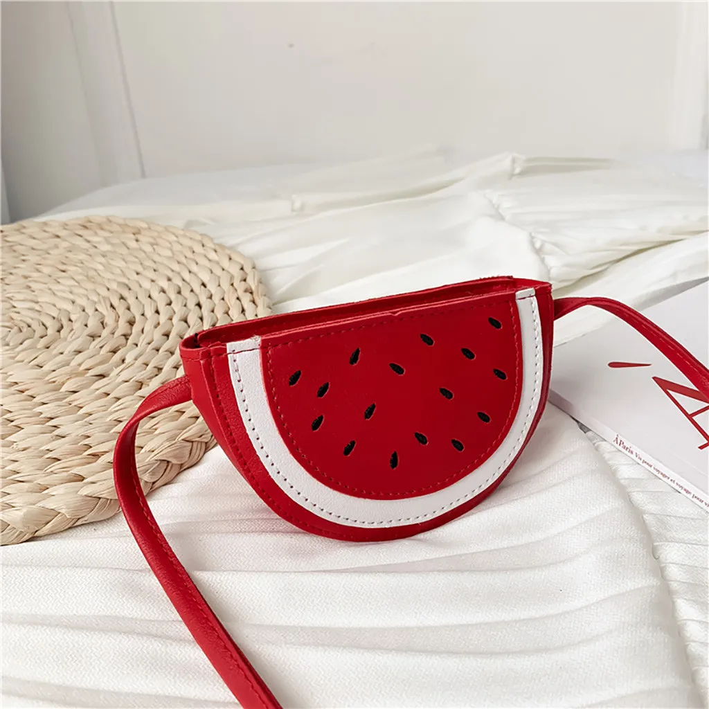 Женская сумка мессенджер из искусственной кожи с арбузом мини на одно плечо