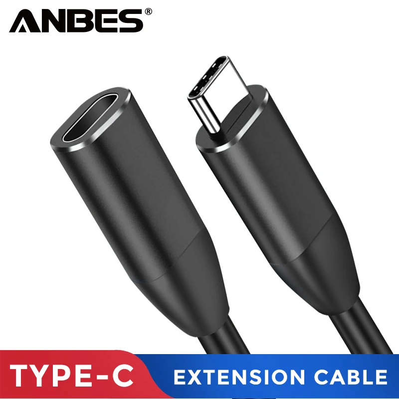 ANBES USB C Удлинительный кабель type УДЛИНИТЕЛЬ шнур USB-C Thunderbolt 3 для MacBook Pro BND