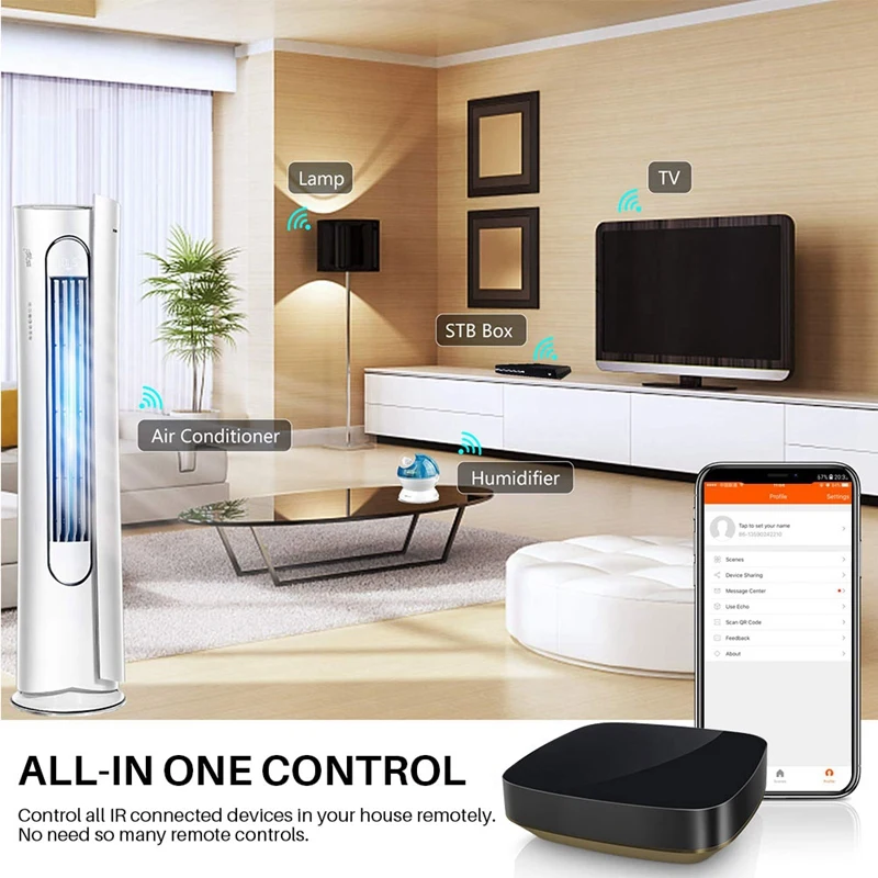 Мини Универсальный Wifi умный ИК голосовой пульт дистанционного управления Ac Tv