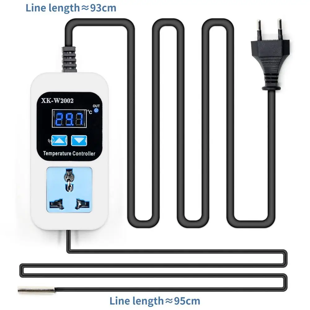 Digital display temperature controller adjustable socket automatic switch | Инструменты