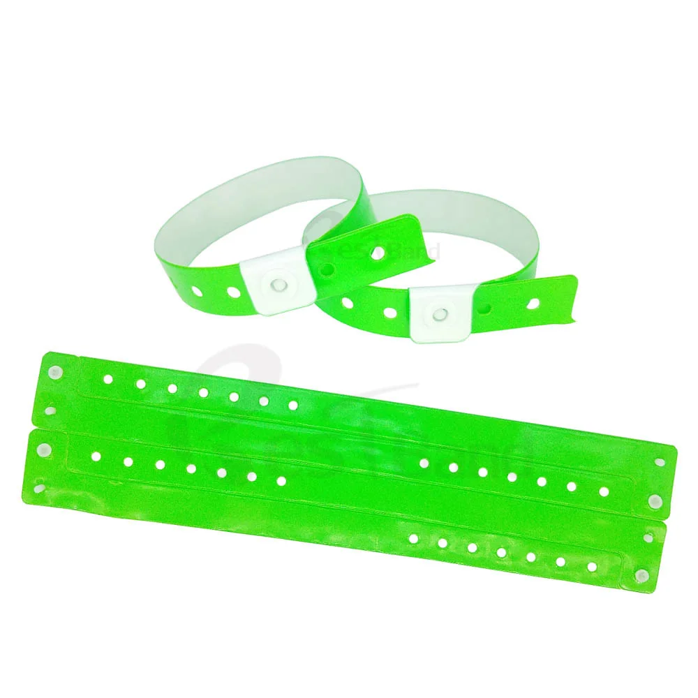 100 шт. неоновые зеленые браслеты из ПВХ без логотипа|wristbands for events|wristband eventwristband