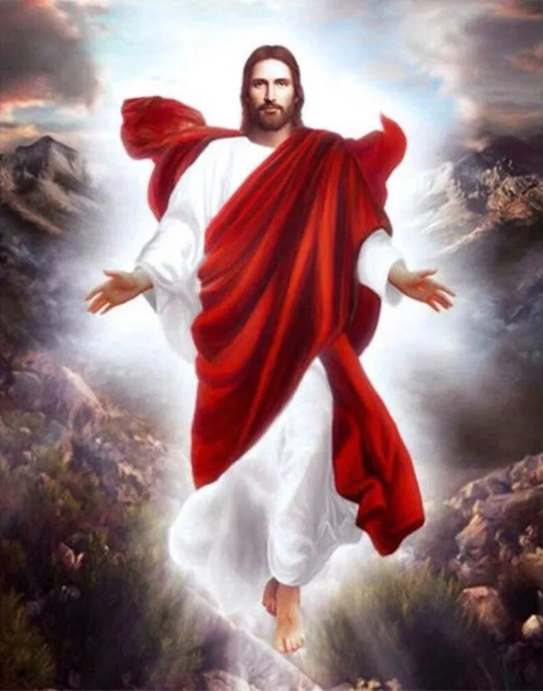 Jesus Diamond Painting 5D DIY Full Round Diamant embroidery Manual Stick Drill Wall Home Decor | Дом и сад