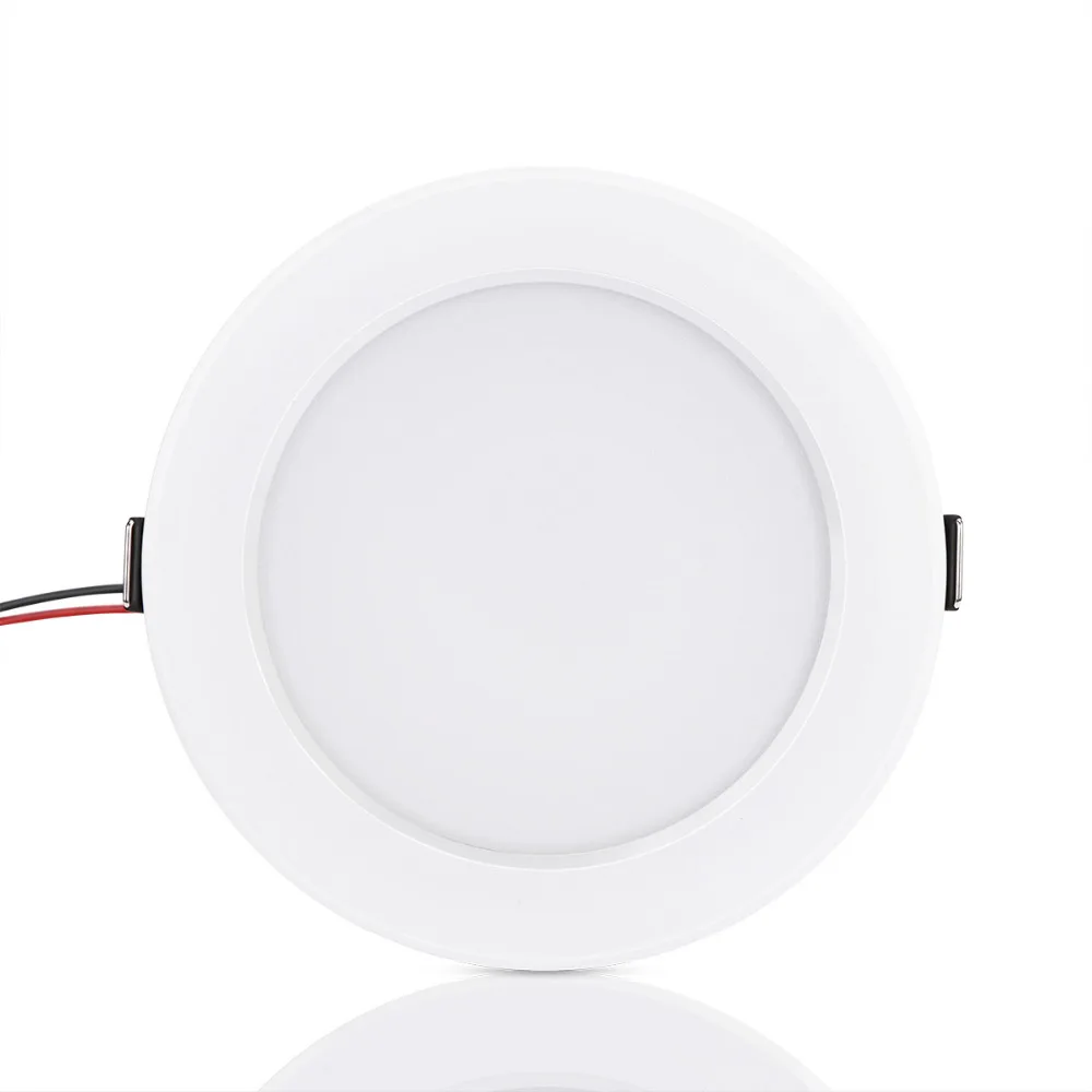 LemonBest 5 Вт 10 Вт круглый rgb Светодиодный Панель свет concea светодиодный встраиваемые потолочный светильник AC 85-265 В для Офис украшения