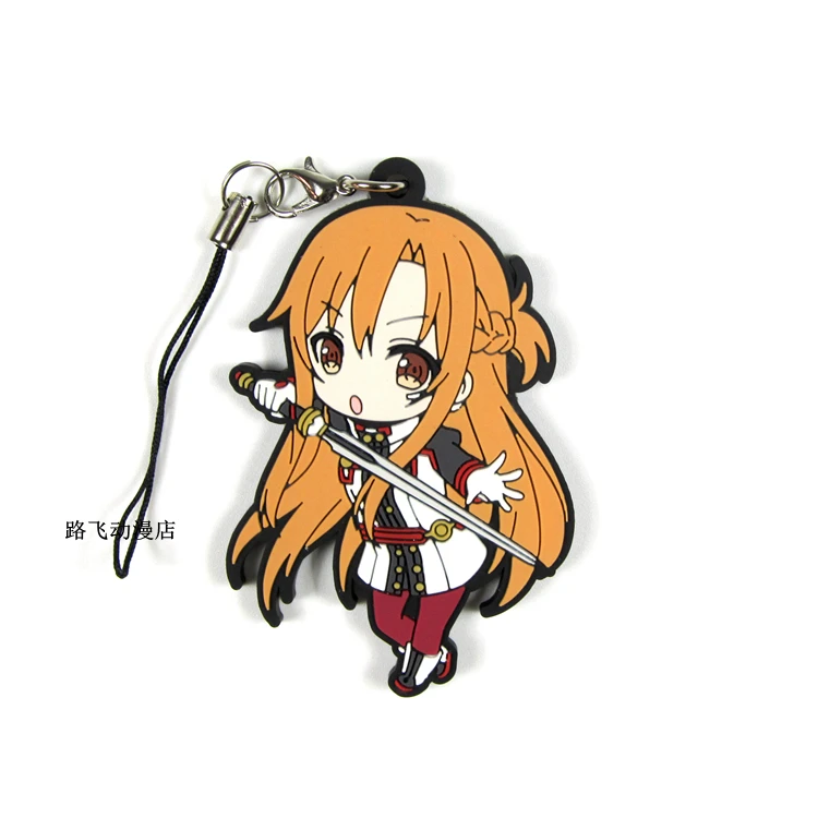 Меч искусства онлайн Kirigaya Kazuto Yuuki Asuna Shinozaki Rika Асада Сино Suguha фигурка резиновая