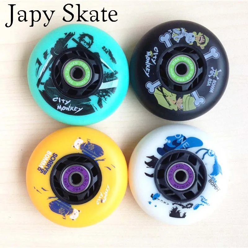 Japy Skate City Monkey Skate колеса с подшипником колеса для катания на коньках и 16 ILQ-9 или ILQ-11 и 8 Распорки роликовые колеса для слалома