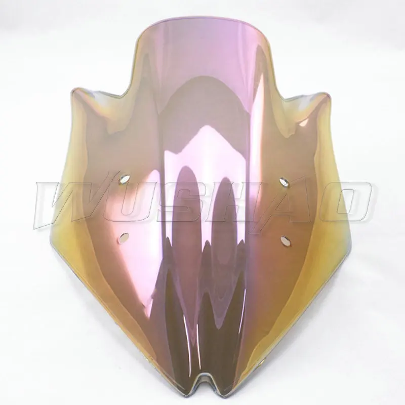 Мотоцикл двойной пузырь лобовое стекло ветер экран для 2007 2008 2009 Kawasaki Z1000 Z 1000 черный Иридиевый прозрачный