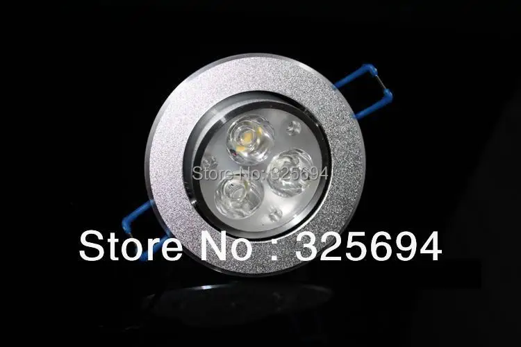 Buy LED Ceiling Down Light 3w white CE&ampRoHS 2 years warranty AC85-265V 5pcs/lot Free Shipping of HongKong Post Air Mail on