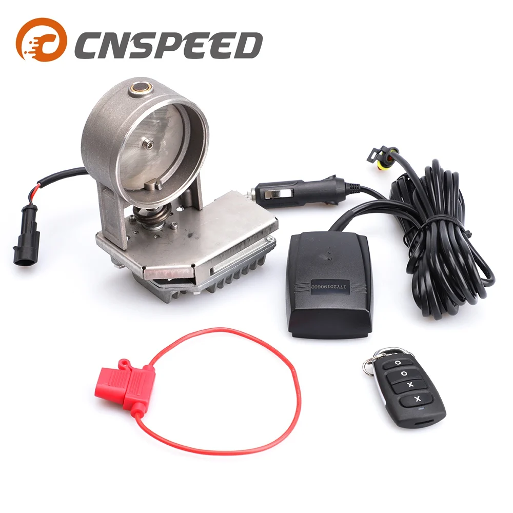 CNSPEED 3-дюймовый тонкий регулируемый выхлопной клапан из нержавеющей стали с
