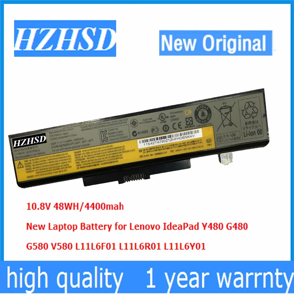 10 8 V 48WH 6 оригинальная ячеечная Новая батарея для ноутбука Lenovo IdeaPad G480 G580 V580 L11L6F01