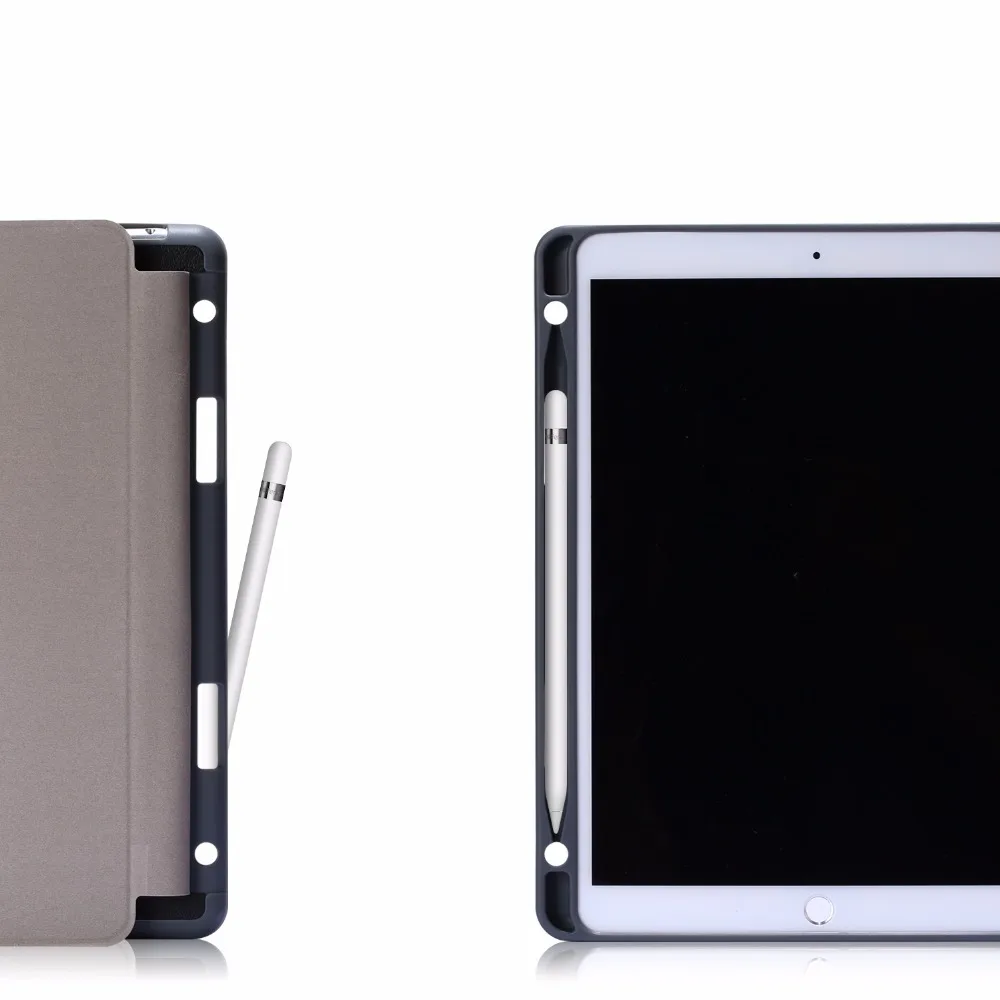 Мягкий силиконовый чехол для Apple iPad Air 10,5 Pro 10,5 чехол Trifold Магнитный умный сон Funda+ пенал