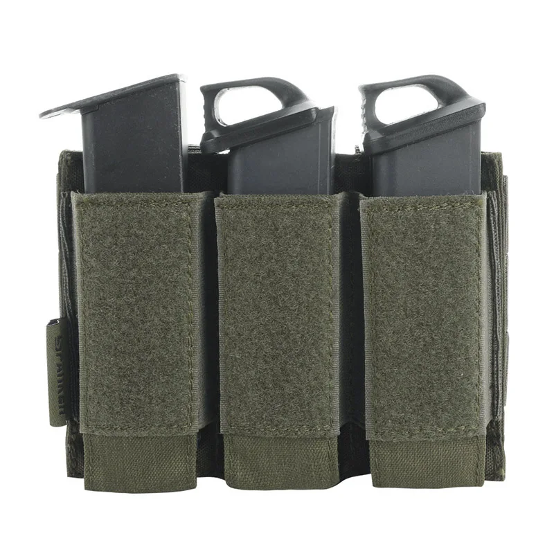 RGN Отличные Элитные бизань военный пистолет Molle журнал сумка Тактический тройной зажим Чехлы Glock пистолет клип аксессуары - Цвет: RGN